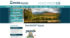 Desktop Screenshot of mainerealtors.com