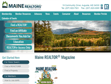 Tablet Screenshot of mainerealtors.com